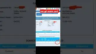 ssc gd score card || Normalised marks of SSC GD #sscgd #shorts #sscgd2022 @Surajcisf03