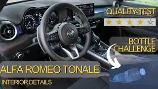 Alfa Romeo Tonale (2023) | Interior Details, Quality Test and Bottle Challenge