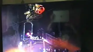 Circus of Horrors:Motorcycle on high wire,Camden Roundhouse Xmas 1998(17 weeks)@andyhigginsbass