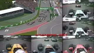 F1 2016 Canadian GP Start Multiple Camera View #7