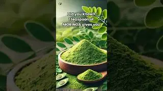 1 Teaspoon of Moringa = Full Day Energy 🌿 #MoringaPower #EatSmartNaturally