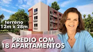 12 kitnets e 6 apês 1 quarto | Prédio em pilotis