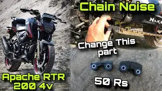 Change This Part At Every 10000 Km ⚡In Apache RTR 200 || Chain noise Problem Solved 💥