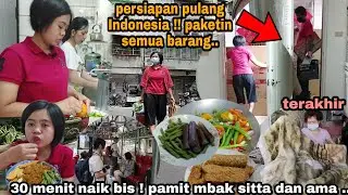 Persiapan PULANG INDONESIA ! pesan kardus paketin semua barang sekalian PAMITAN ?