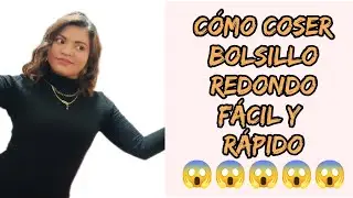 c&oacute;mo pegar un bolsillo redondo f&aacute;cil y r&aacute;pido 😱😱😱😱😱