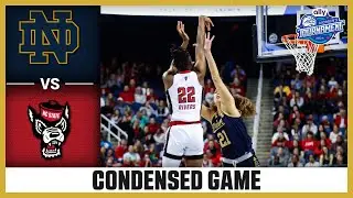 Notre Dame vs. NC State Condensed Game | 2024 Ally ACC Women's Basketball Tournament