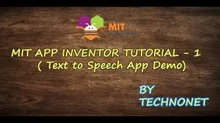 MIT APP INVENTOR SIMPLE APPLICATION TUTORIAL | PART 1 | IN TAMIL | TEXT TO SPEECH APP | MOBILE APP
