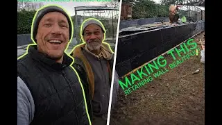 Garden Renovation: Making a concrete wall look beautiful