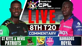 CPL LIVE - St Kitts Patriots vs Barbados Royals Live | SKN VS BR Live | Cricket live match today
