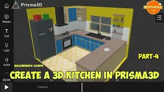 HOW TO CREATE A 3D KITCHEN IN PRISMA3D | PART 4 | STOVE AND OVEN