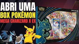ABRI UMA BOX POK&Eacute;MON MEGA CHARIZARD X EX - VALEU A PENA?