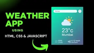 Weather App made with HTML, CSS and JS || Part 1