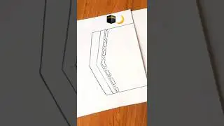Easy Kaba sharif drawing with pencil | Kaba drawing tutorial #kaaba  #drawing #pencilsketch #musim