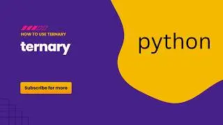How to Use the Ternary Operator in Python (If-Else in One Line) #8