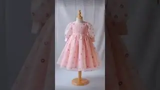 trending frock with balun sleeves ✨ #babyfrockdesign #sorts #stiching