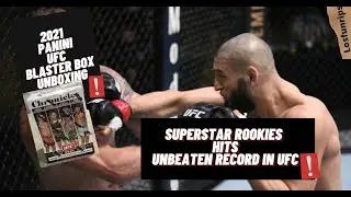 2021 PANINI UFC CHRONICLES BLASTER BOX UNBOXING. RARE ROOKIES HITS