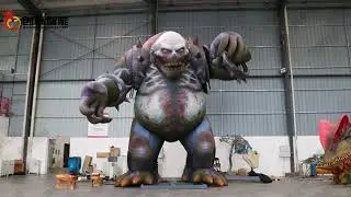 Giant Animatronic Inflatable Monster #animatronics #monster #themepark #amusementpark #attractions