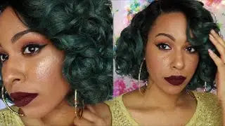 Quirky & Cute | ZURY DIVA MIRO PRE-TWEEZED PART SYNTHETIC LACE WIG | SOM RT Teal Green