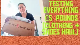 TESTING EVERYTHING &pound;5 POUNDS / CLOTHING & SHOES HAUL #CHRISTYGALER