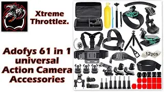 Adofys 61 in 1 Universal Action Camera Accessories / GoPro Accessories / Xtreme Throttlez. / Hindi