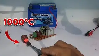Working Model Of Induction Heater By Using ZVS Driver