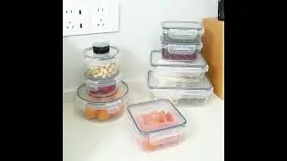 24pcs/ Set Food Storage Box Set, Lunch Boxes, Fresh |Wiloria #shorts  #Kitchen #foryou