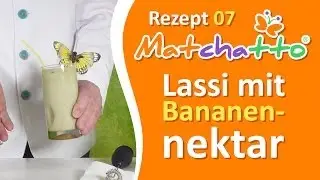 Lassi Rezept mit Matcha Tee Pulver und Bananen Nektar ✔ selbst machen ✔ Rezepte zum nachmachen!