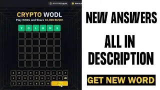 Binance Wodl Play//Today Correct Answer//6 Words Letter #Binance#crypto#tech#sharma
