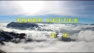 3 Letter Scrabble Words Starting A to E