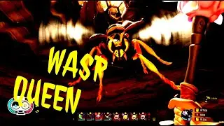 The Epic Wasp Queen Fight inside of Grounded.