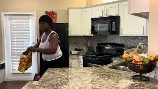 Jazz Made Waffles And Pan Sausage For Breakfast 
