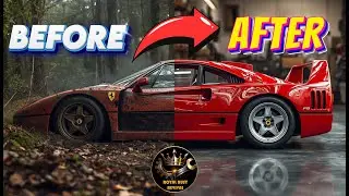 ASMR Ferrari F40 1989 Full Restoration – From Rusted Abandoned Car to Showroom Shine#FerrariF40