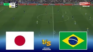 🔴JAPAN vs BRAZIL - International Friendly Match 2025 | Pes 21 Gameplay