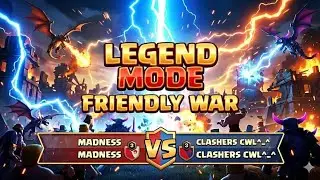 5 vs 5 Legend mode Friendly war with a random clan in clash of clans ♨️