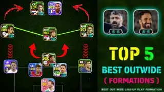 Top4 Best Formation OutWide Formations in efootball 2026 | Out Wide Link-up Formation #viral #shorts