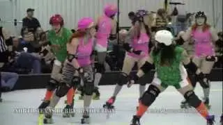 Women's Flat Track Roller Derby - Hickory Street Hooligans vs. Trauma Queens - 2/23/2013