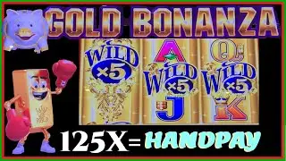 125X Multiplier Pays HUGE HANDPAY on Gold Bonanza! 🤑 Happy New Year!