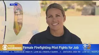 Protesters Demand OCFA's Female Firefighting Pilot Be Rehired