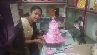 Day 23 🌄 2.5 kg doll cake full recipe how to make 2.5kg doll cake  3 tier design @Anchalrecipesvlogs
