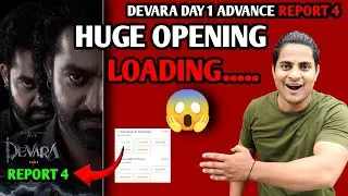 Devara Part 1 Advance Booking Report 4 | Devara Day 1 Updated Hindi Advance Report | Devara Report