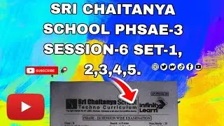 Sri chaitanya school phase-3 session-6 set-1, 2,3,4,5.#question #exam #paper 