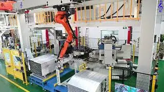 Bumper Beam  truss-type robotic manipulator workstation#manufacturing #automobile #automation
