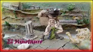 UNA MAQUETA O UN DIORAMA DE LA MITOLOGIA GRIEGA