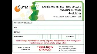 2012 YKS-DİL (YDT) Çıkmış Soru Çözümleri | Paragraf 2