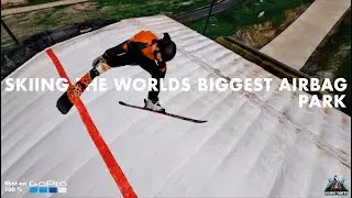 SKIING THE WORLDS BIGGEST AIRBAG PARK | FPV Banger Park Edit