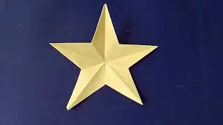 Mit nur einmal Schneiden ganz einfach einen perfekten Stern basteln