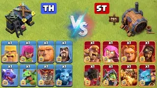 TH-17 Troops vs Super Troops -Clash of Clans