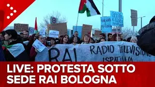 LIVE Protesta pro-Palestina sotto la sede Rai di Bologna: diretta video