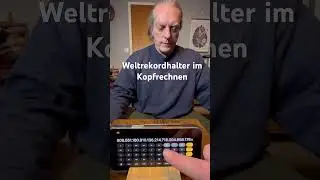 Weltrekordhalter im Kopfrechnen #calculating #iq #geniusmindset #maths #crazy