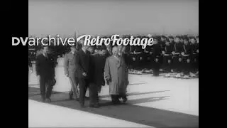 1960 - President de Gaulle and Premier Nikita Khrushchev depart
